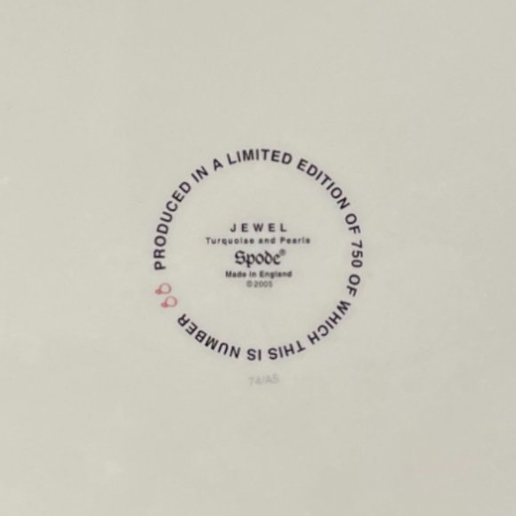 Limited edition “Jewel” Spode charger, Spode China, English Brand tableware - Picture 4 of 4